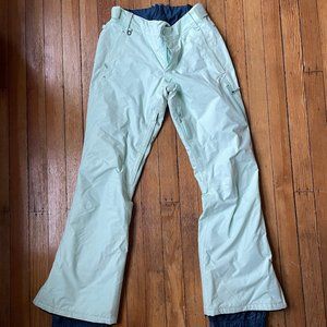 Women's Roxy Gore-Tex Snowboard Pants in Mint Color